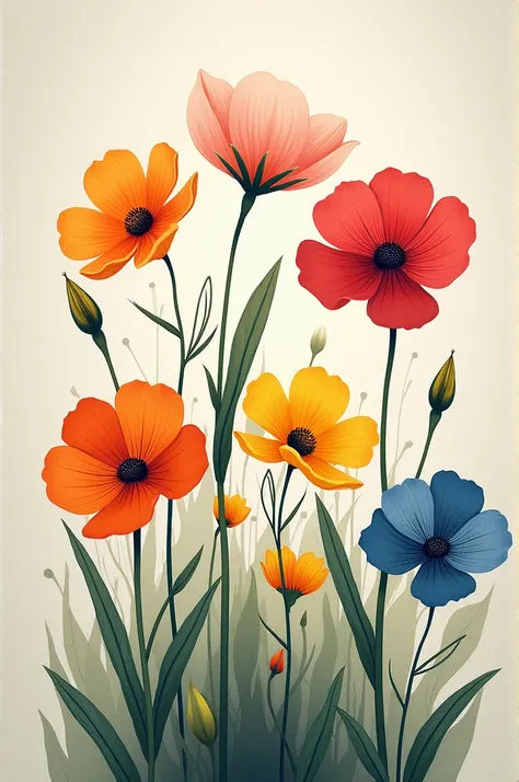 Paint by Numbers – Colourful Spring Blossoms