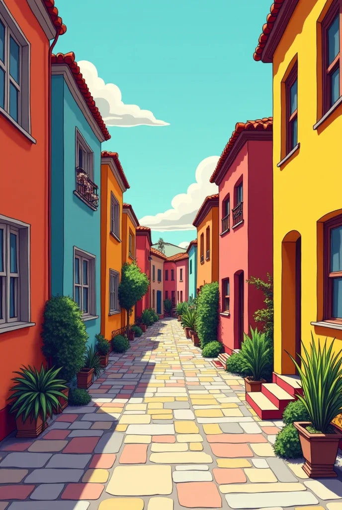 Paint by Numbers – Colourful Alleyway