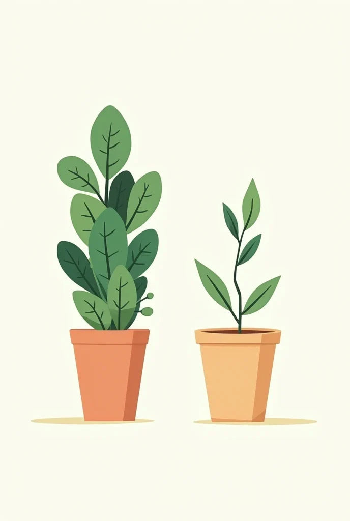 Paint by Numbers – Minimalist Potted Plants