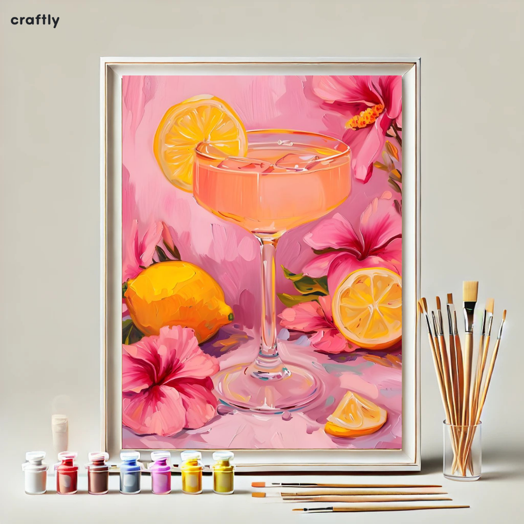 Paint by Numbers – Tropical Lemonade Cocktail