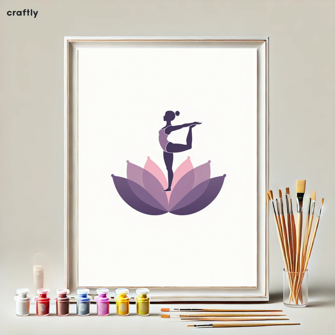 Paint by Numbers – Yoga in Lotus Flower