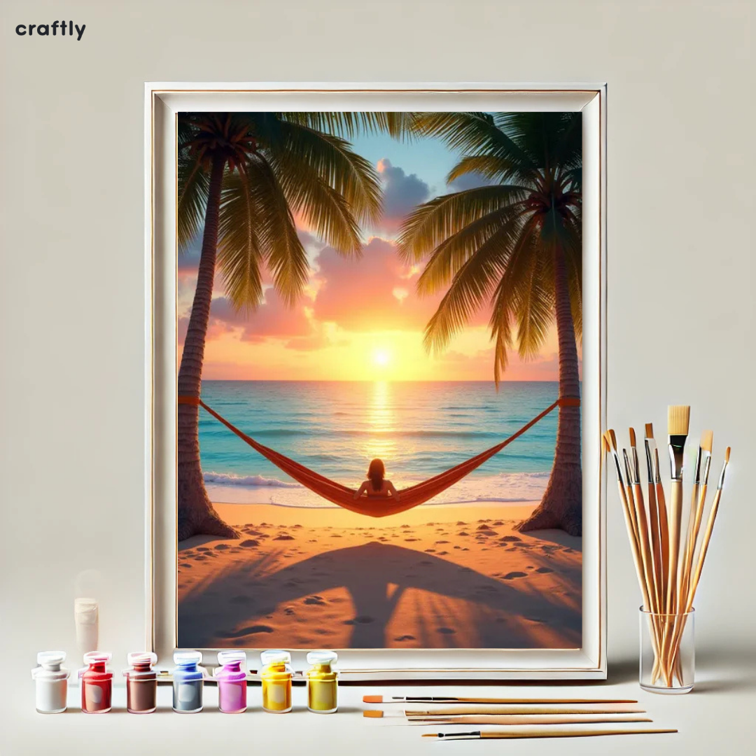 Paint by Numbers – Hammock at Sunrise
