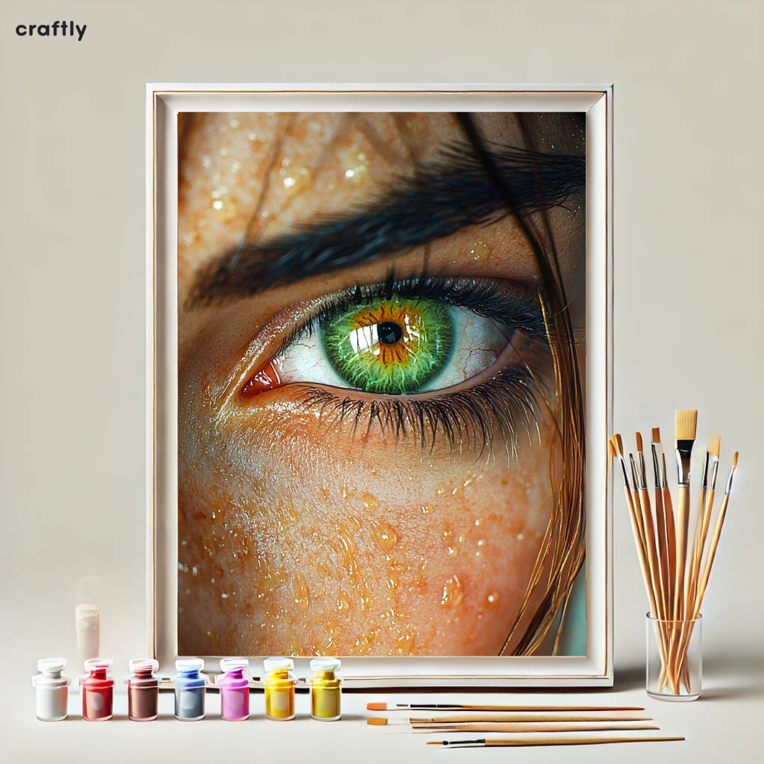 Paint by Numbers – Close-Up Green Eye