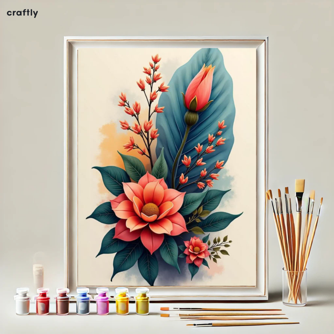 Paint by Numbers – Tropical Flowers