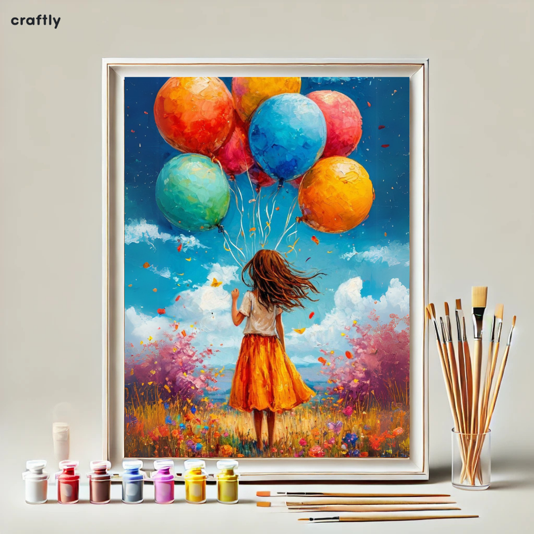 Paint by Numbers – Girl with Balloons