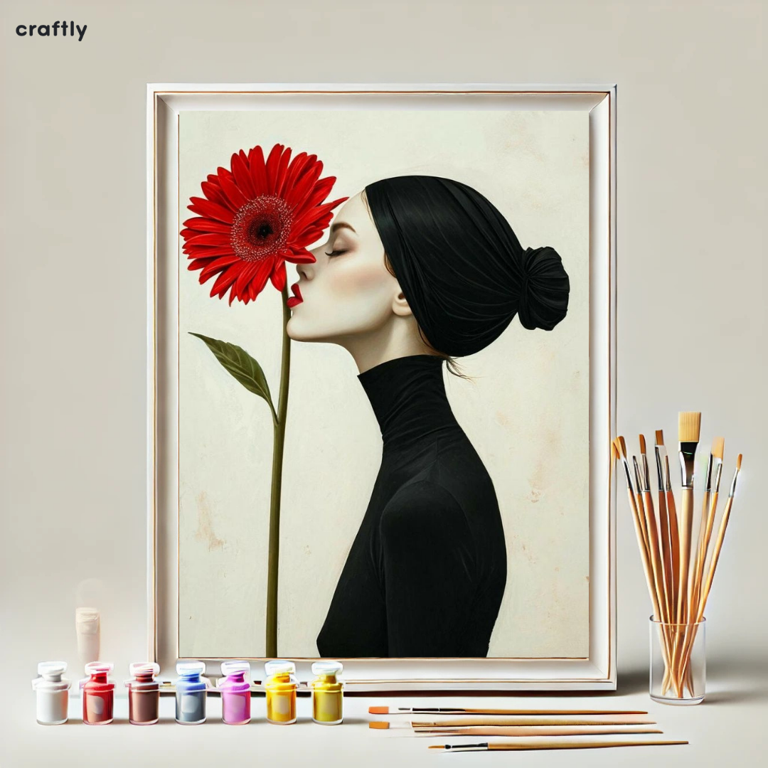 Paint by Numbers – Red Flower