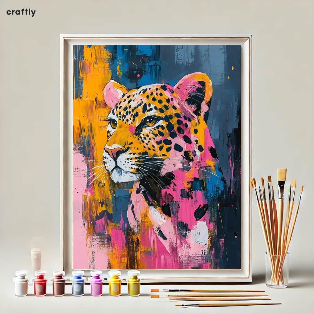 Paint by Numbers – Colourful Jaguar