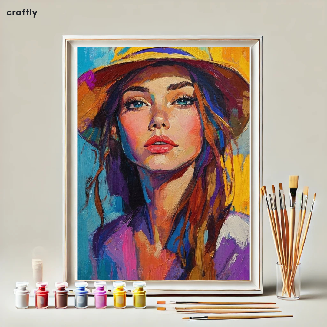 Paint by Numbers – Woman in a Hat