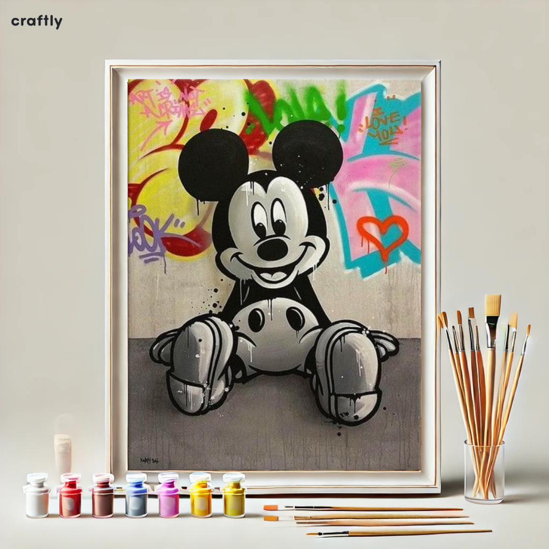Paint by Numbers – Mickey in Black and White