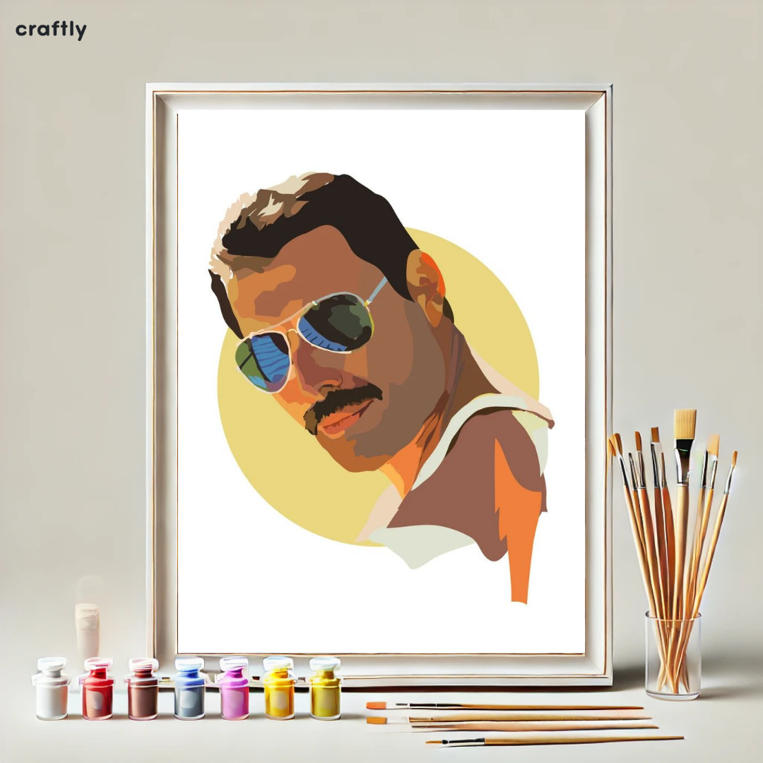 Paint by Numbers – Round Freddie Mercury