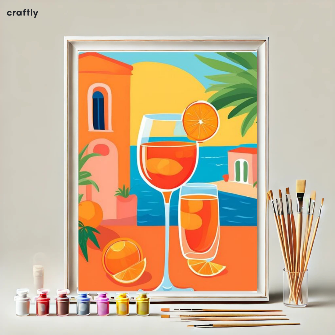 Paint by Numbers – Sunset Cocktail
