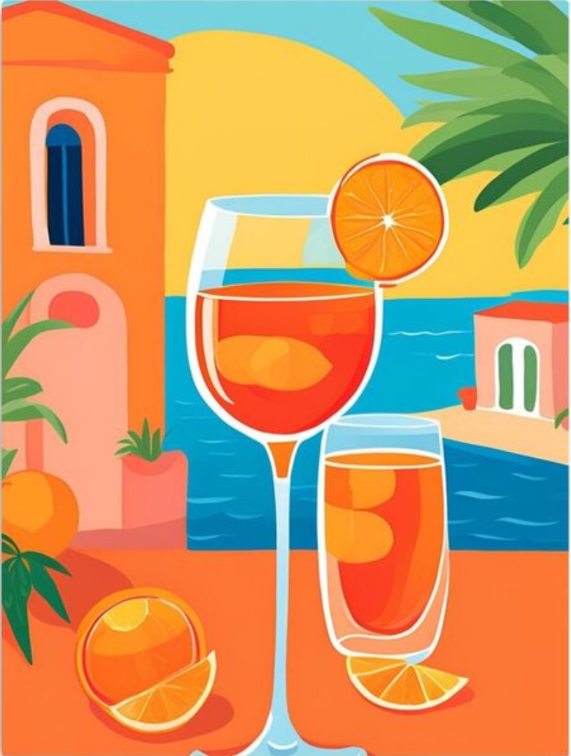 Paint by Numbers – Sunset Cocktail