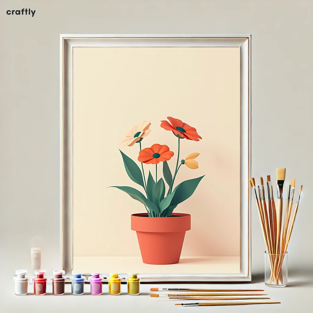 Paint by Numbers – Potted Flowers
