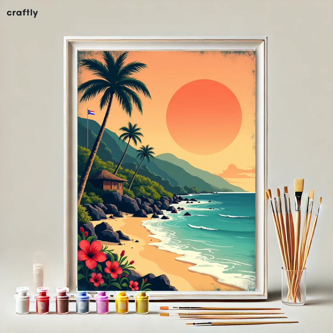 Paint by Numbers – Tropical Beach