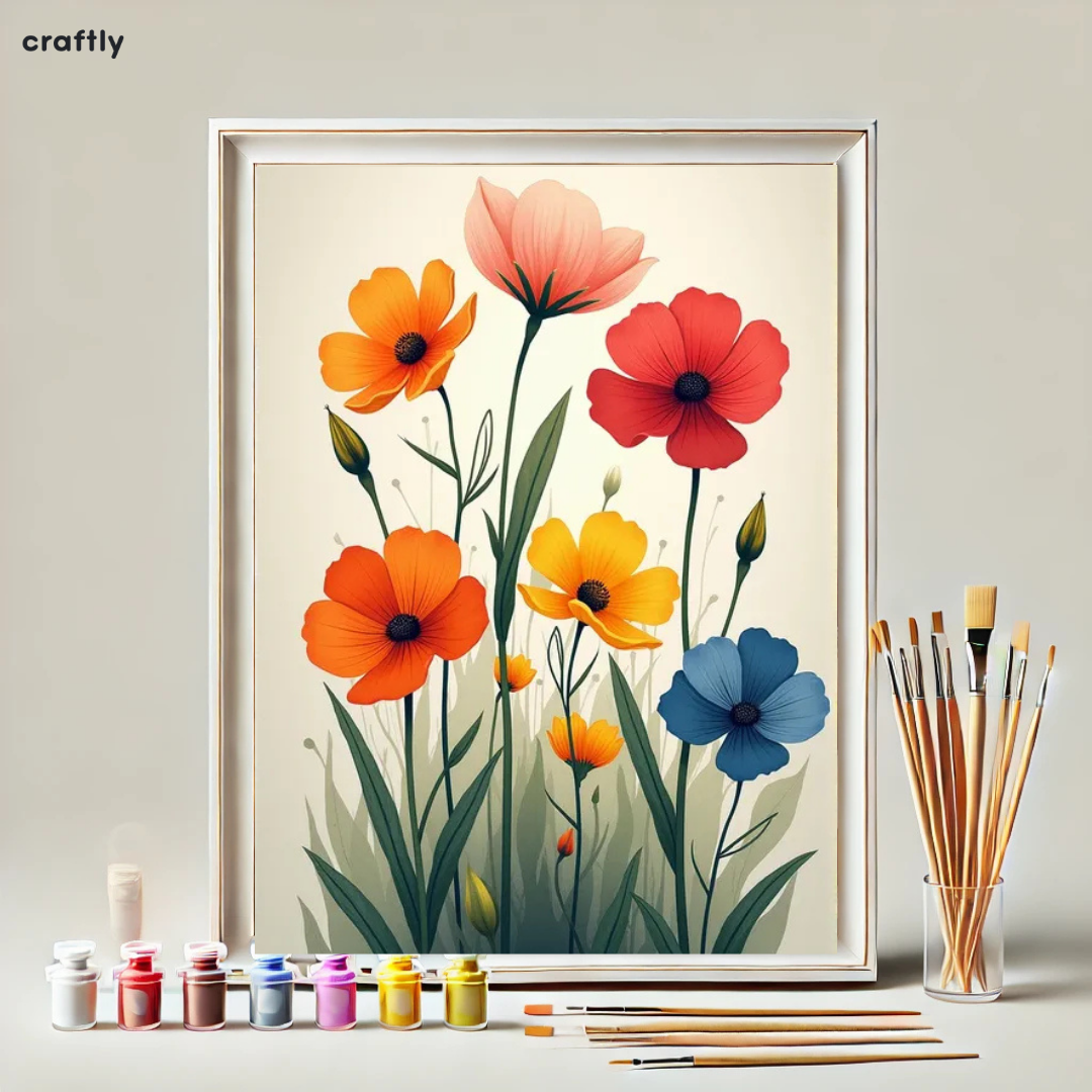 Paint by Numbers – Colourful Spring Blossoms