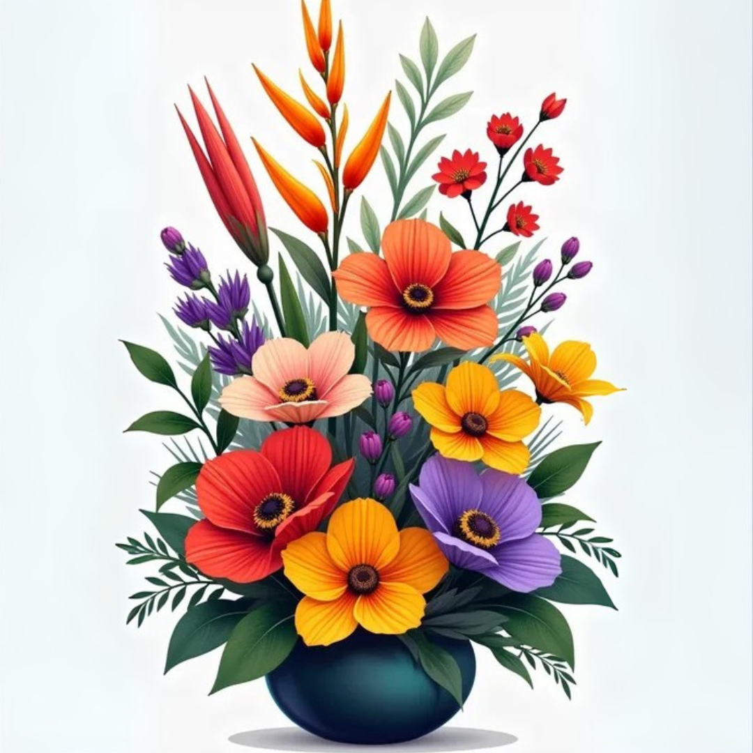 Paint by Numbers – Lush Flower Bouquet