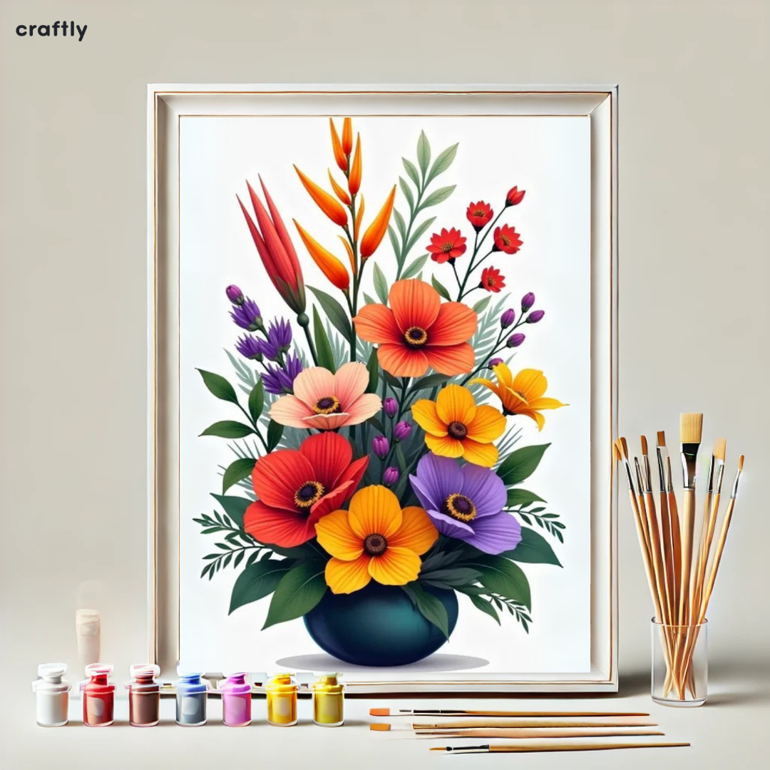 Paint by Numbers – Lush Flower Bouquet