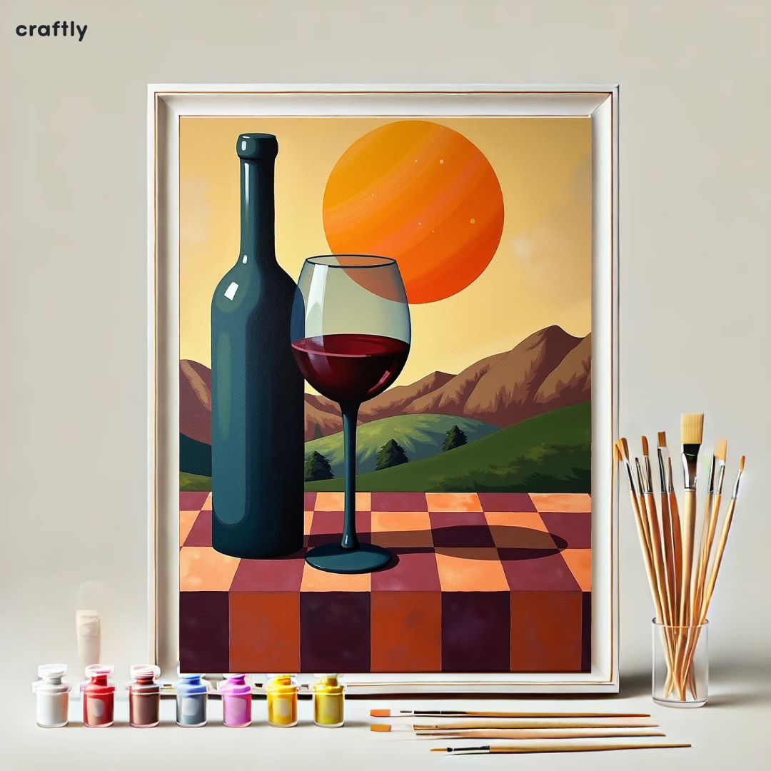 Paint by Numbers – Sunset at the Winery