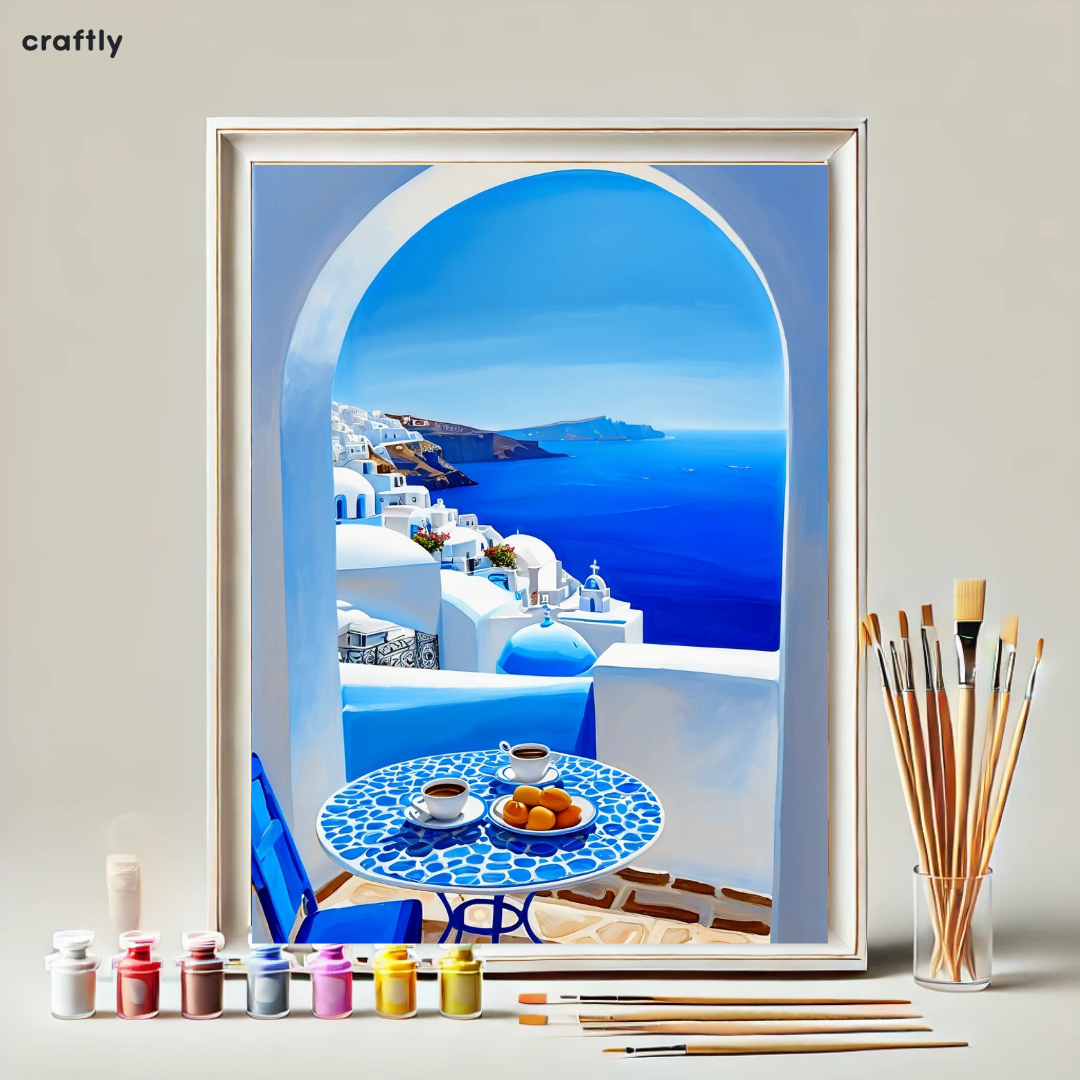 Paint by Numbers – View from Santorini
