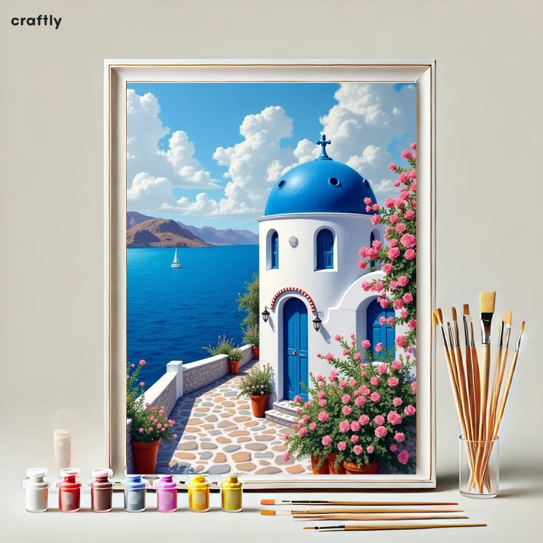 Paint by Numbers – Church Overlooking the Sea