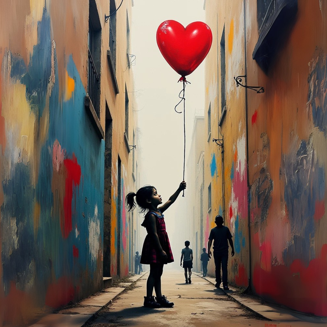 Paint by Numbers – Girl with a Red Balloon