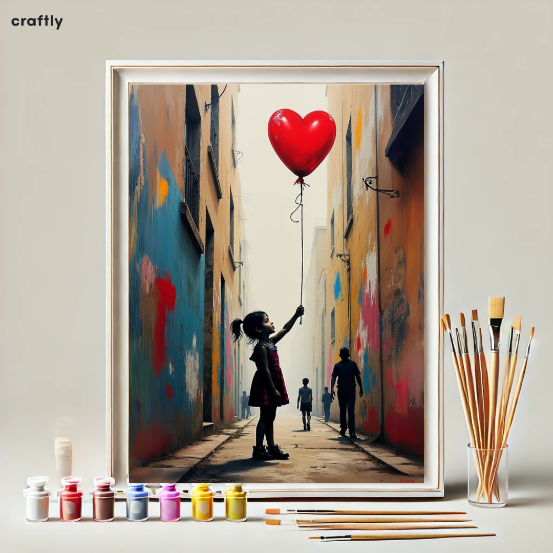 Paint by Numbers – Girl with a Red Balloon