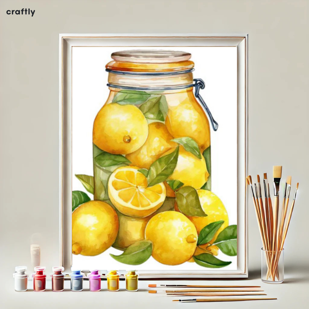 Paint by Numbers – Lemon Jar
