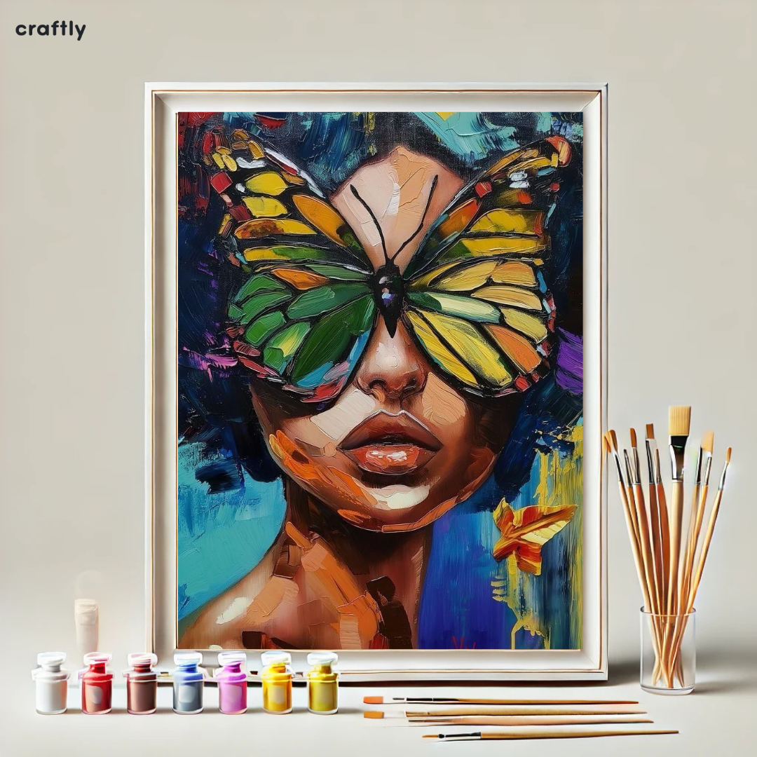 Paint by Numbers – Butterfly on Face