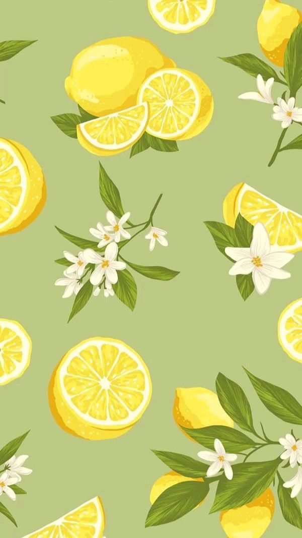 Paint by Numbers – Lemons and Flowers on Green