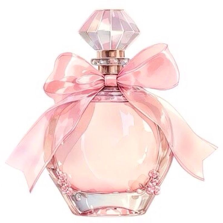 Paint by Numbers – Pink Perfume Bottle with Ribbon
