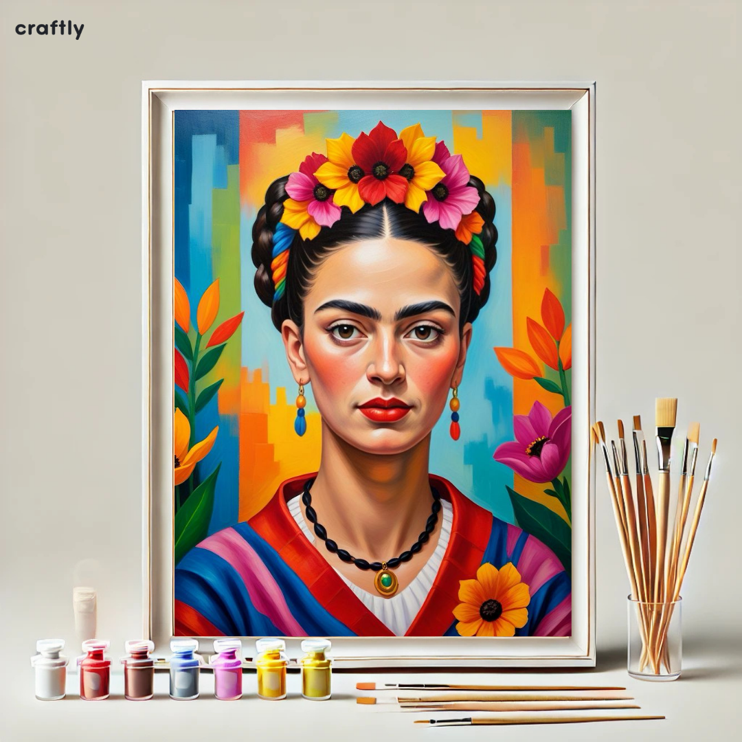 Paint by Numbers – Realistic Frida Portrait