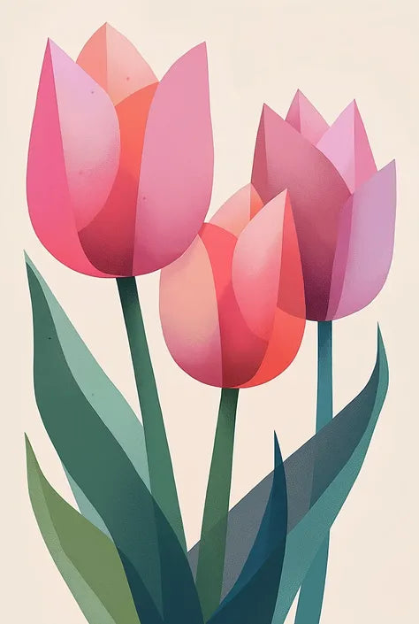 Paint by Numbers – Pink Tulips