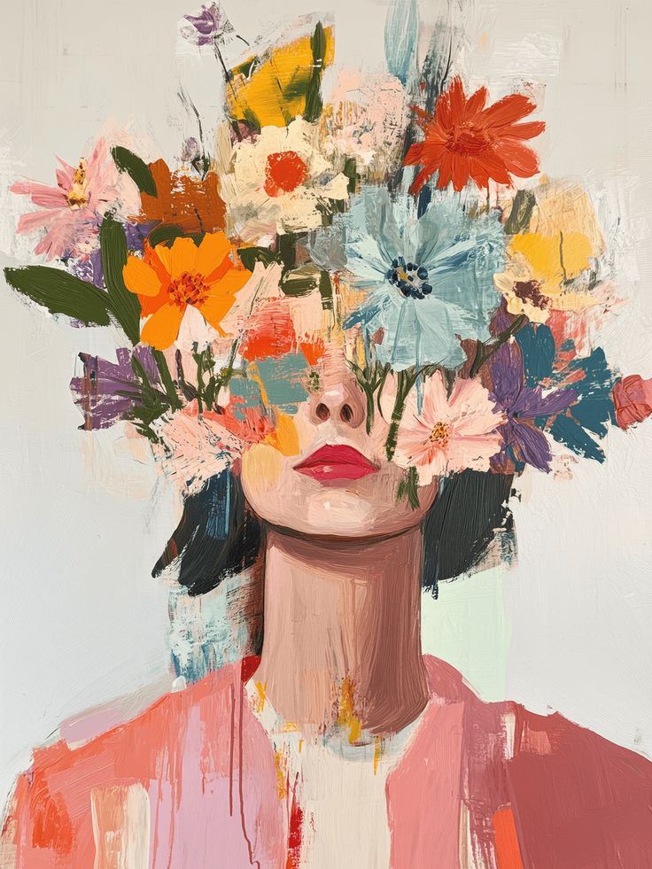 Paint by Numbers – Woman with Flowers