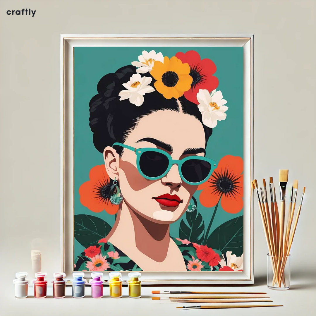 Paint by Numbers – Frida in Colourful Bloom