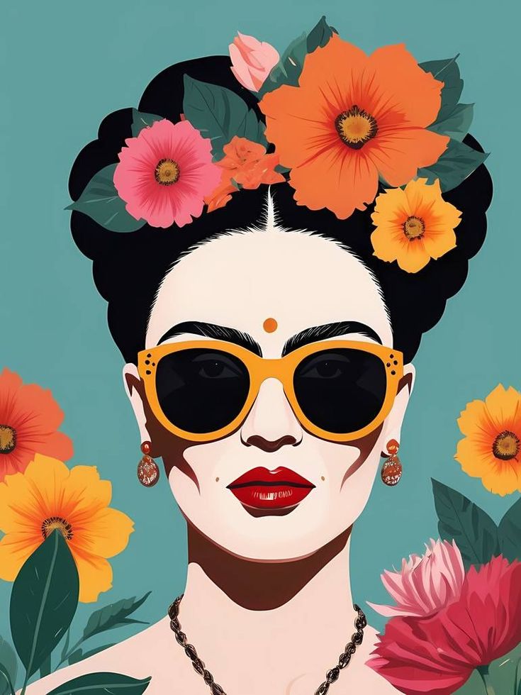 Paint by Numbers – Frida with Sunglasses