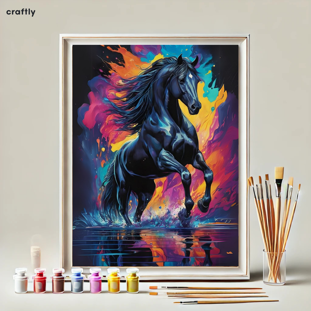 Paint by Numbers – Horse in Surreal Backgrounds