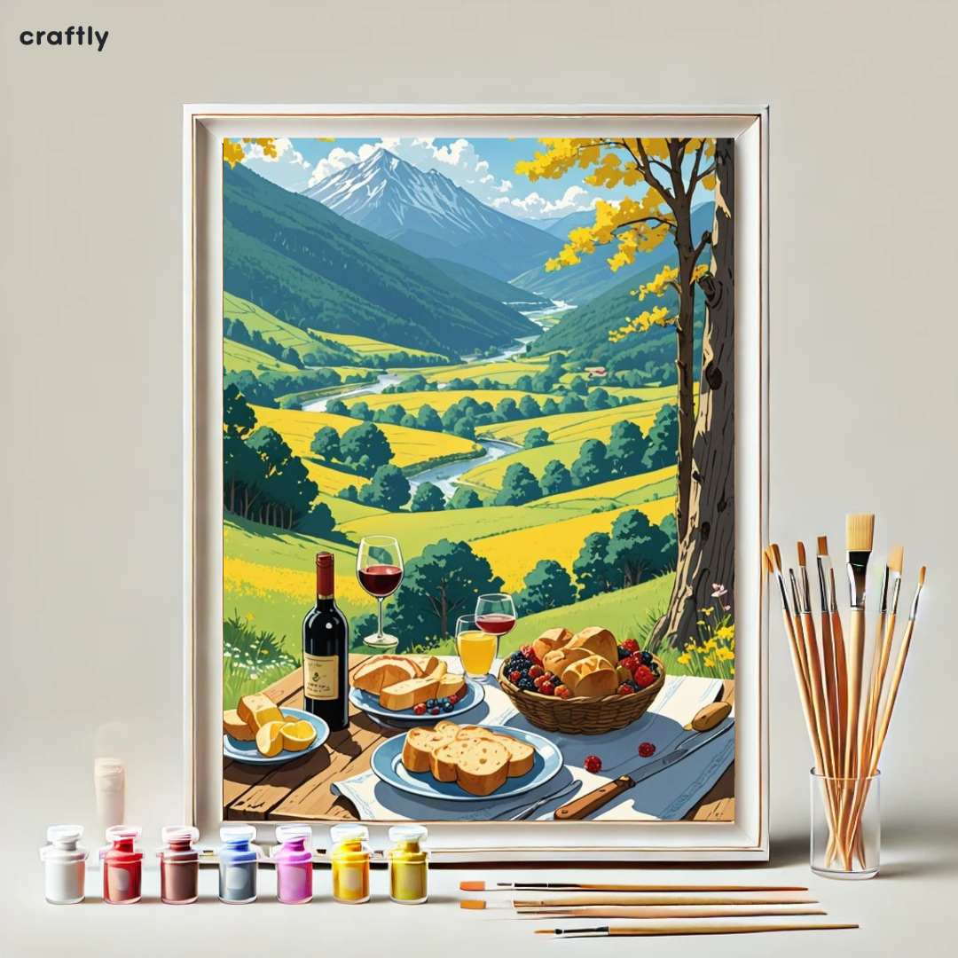 Paint by Numbers – Picnic in the Alps