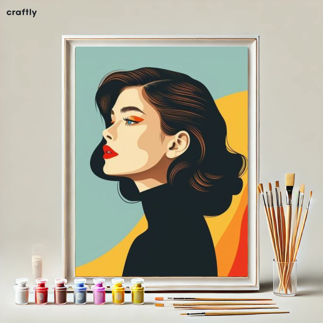 Paint by Numbers – Woman with Short Hair