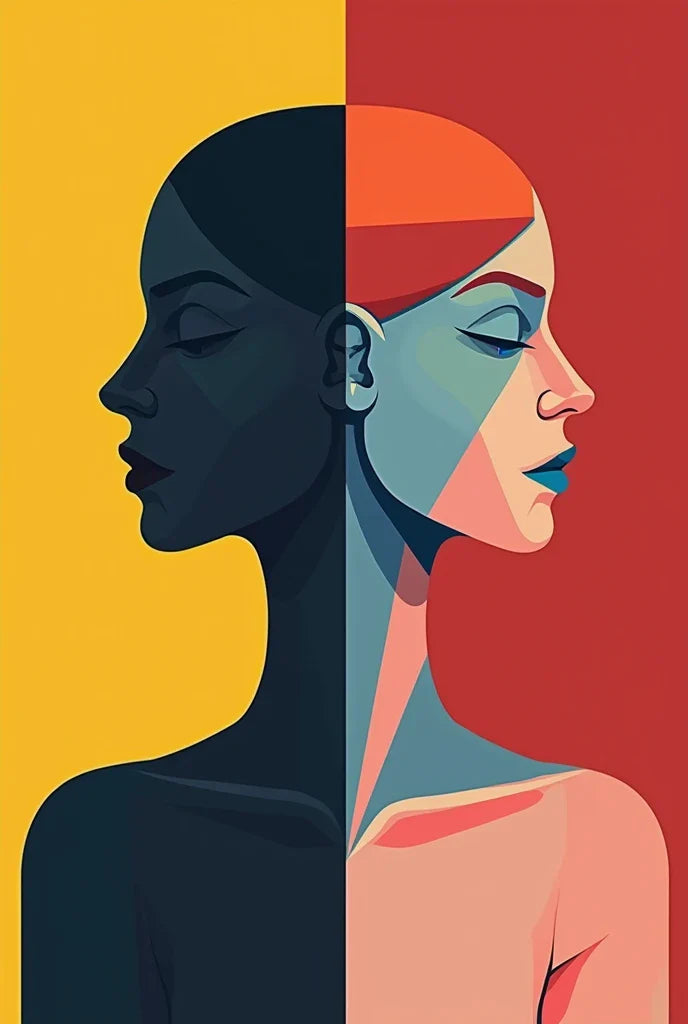 Paint by Numbers – Woman in Red and Black