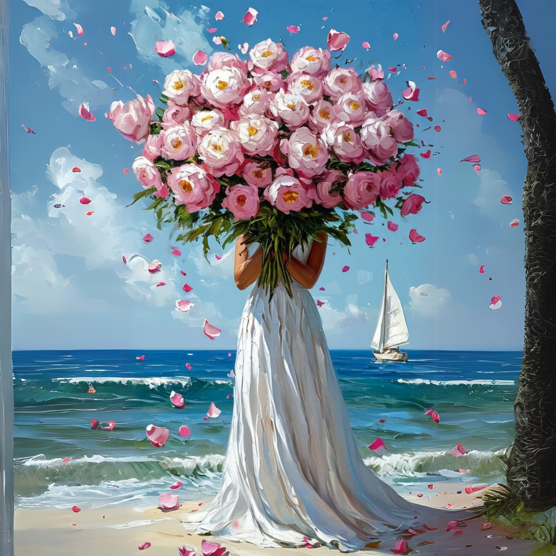 Paint by Numbers – Flower Bouquet on the Beach