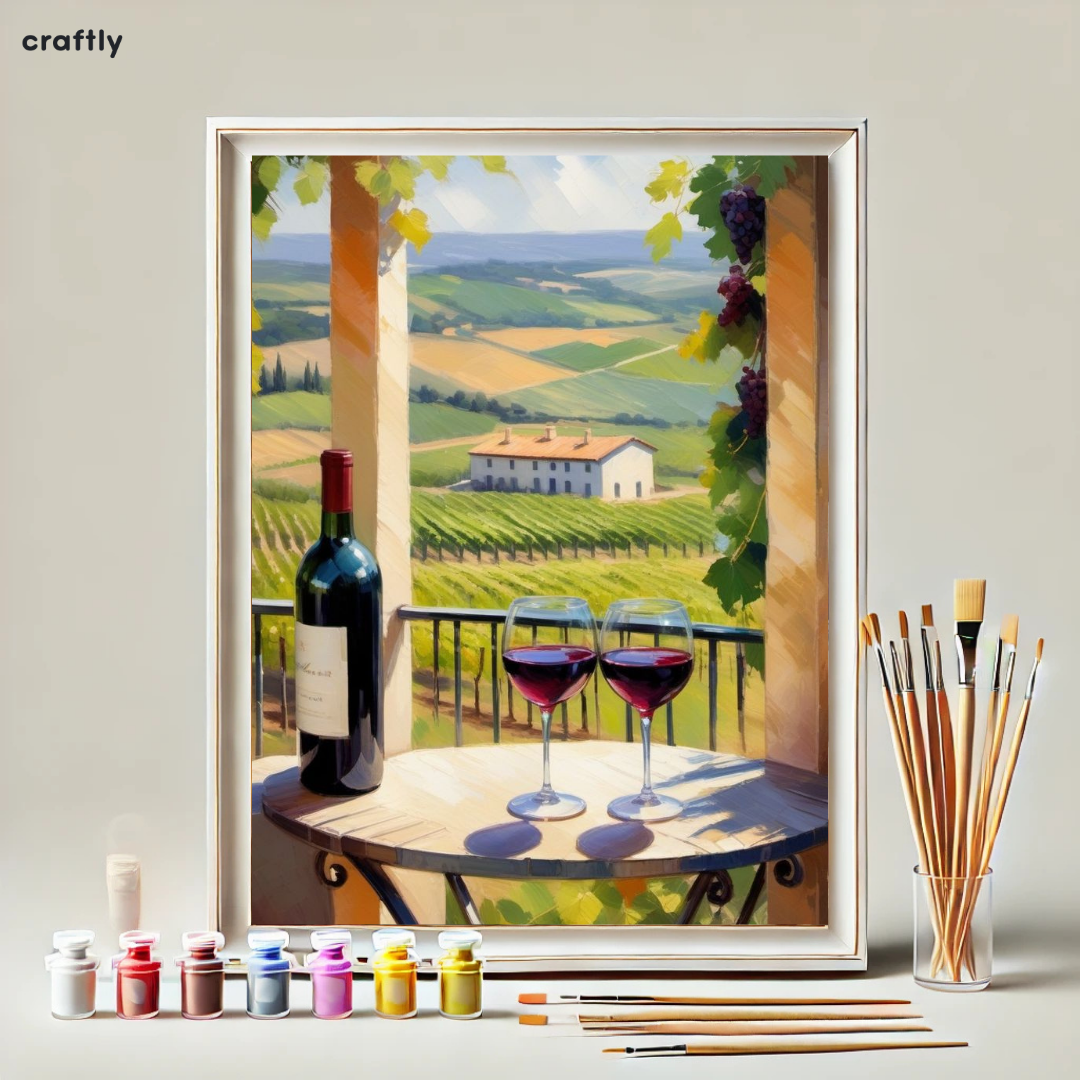 Paint by Numbers – Wine in a Countryside Vineyard