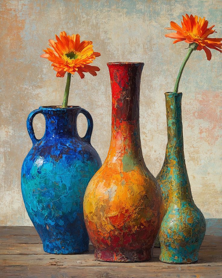 Paint by Numbers – Clay Vase with Flowers