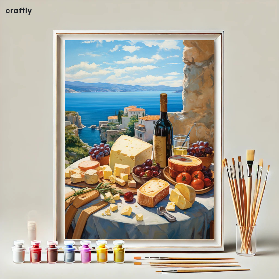Paint by Numbers – Tuscany with Wine and Cheese