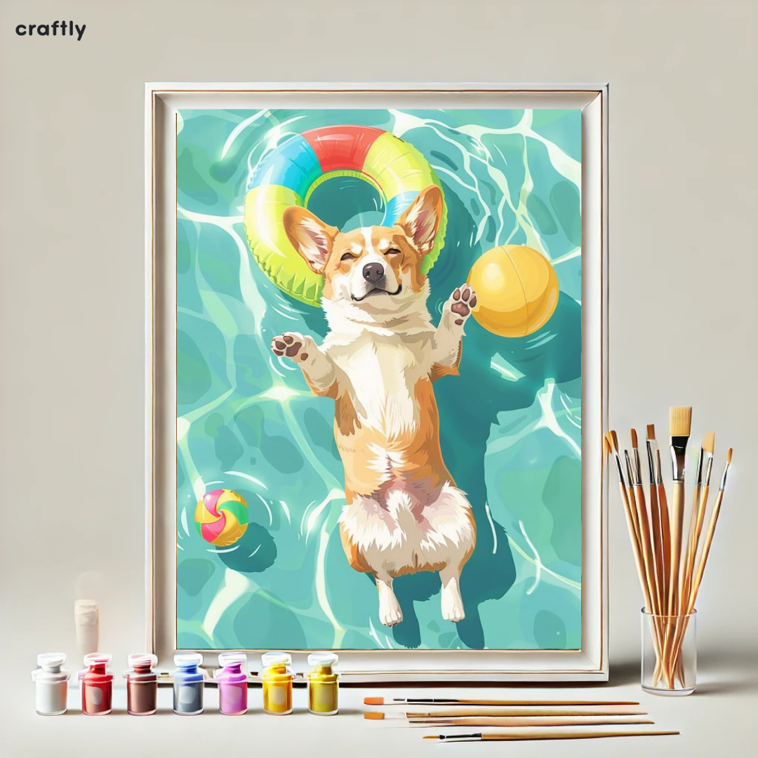 Paint by Numbers – Floating Dog