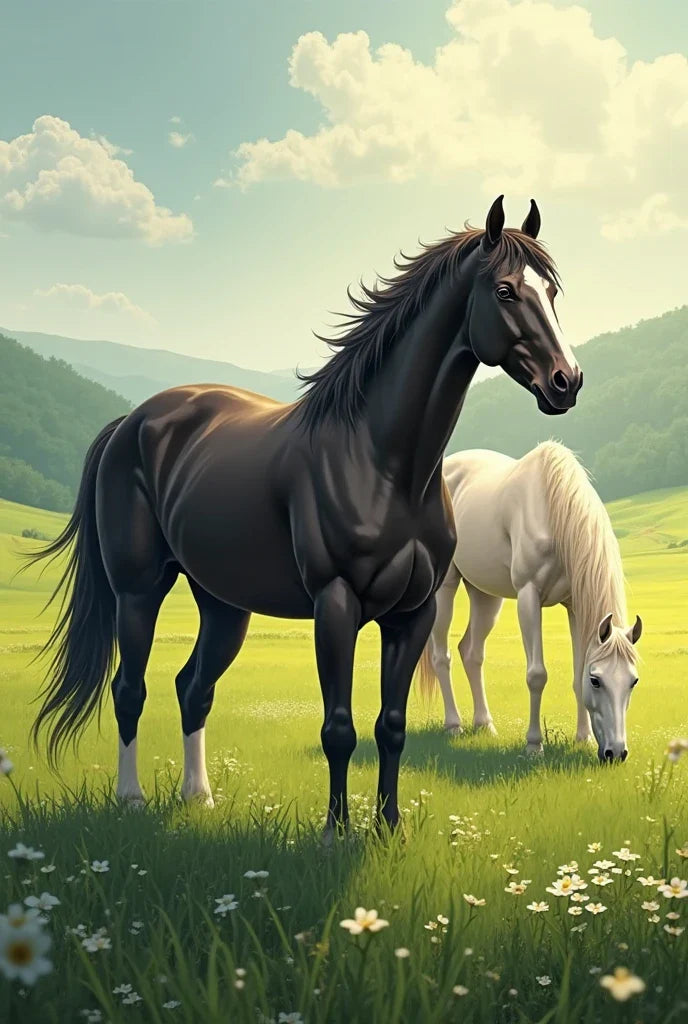 Paint by Numbers – Horses in the Field