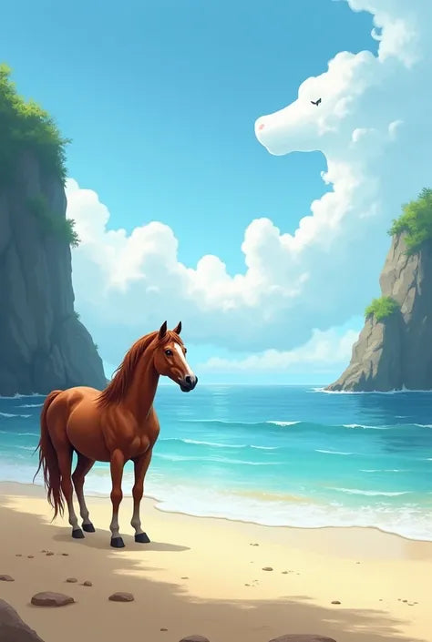 Paint by Numbers – Horse on a Magical Beach