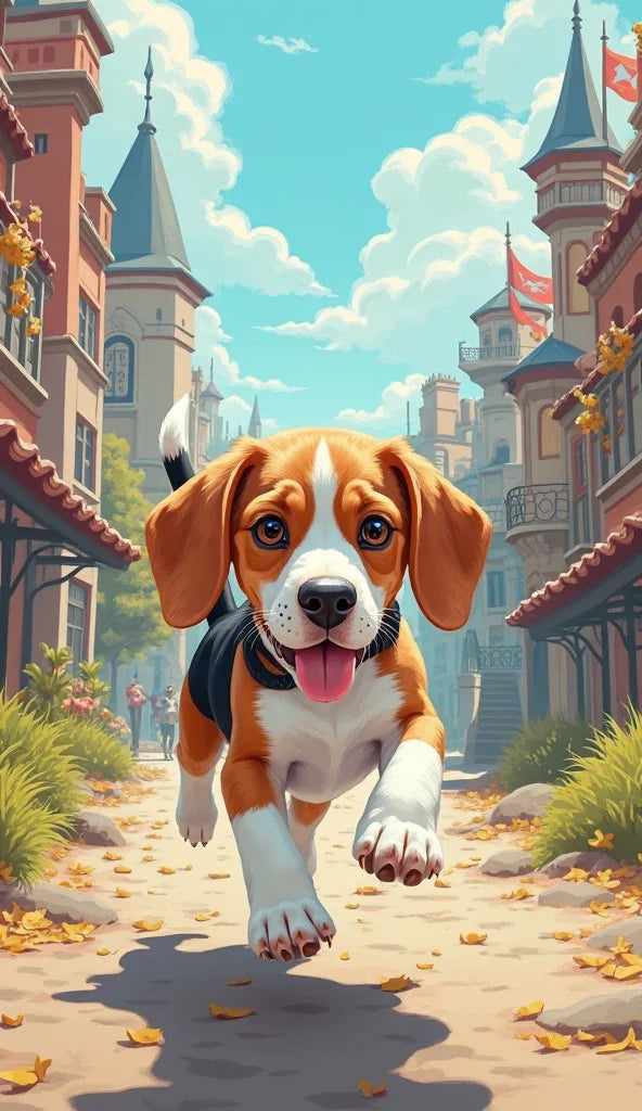 Paint by Numbers – Dog Leaping in a Magical Landscape