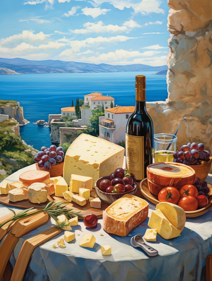 Paint by Numbers – Tuscany with Wine and Cheese