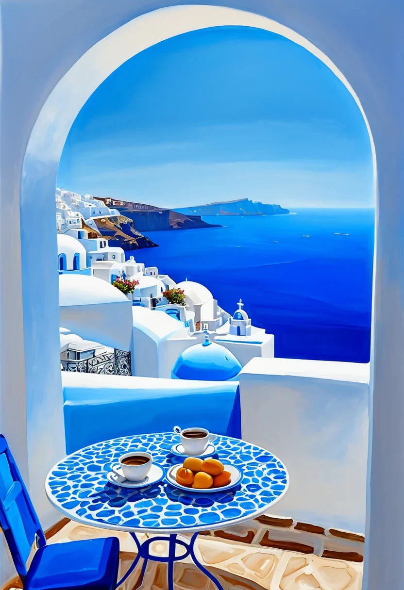 Paint by Numbers – View from Santorini