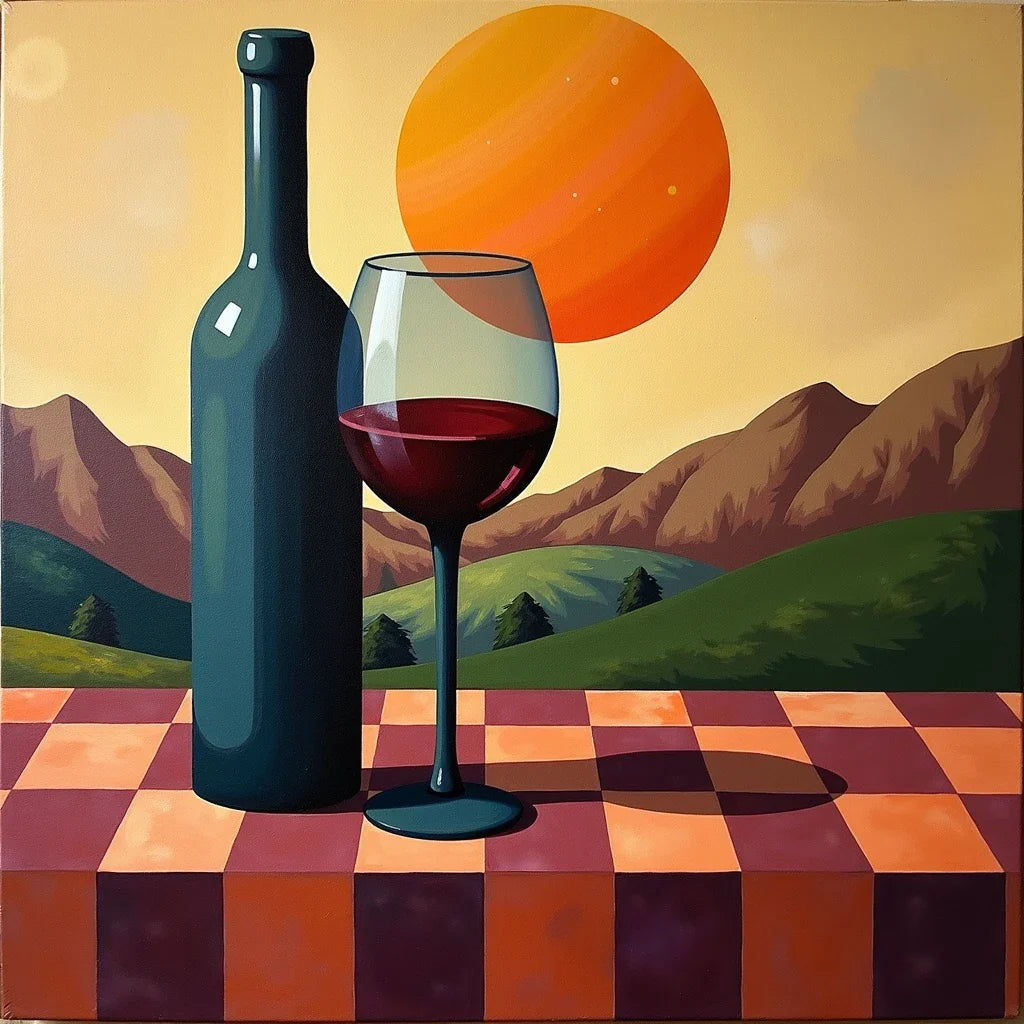 Paint by Numbers – Sunset at the Winery